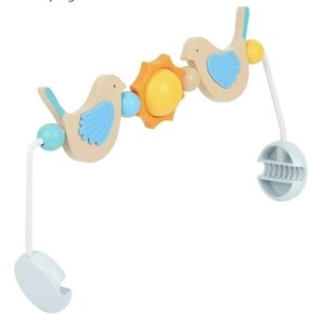 Wooden Bird Baby Bouncer Toy